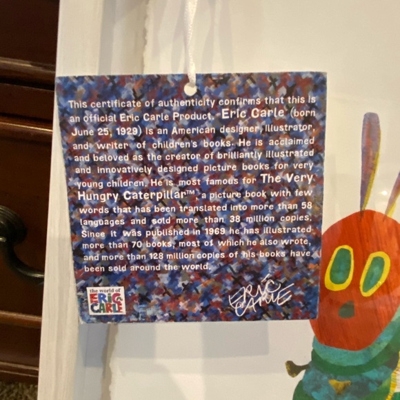 Eric Clarle Very Hungry Caterpillar Art - Picture 3 of 4